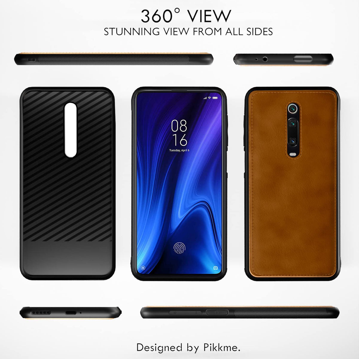 Pikkme Redmi K20/K20 Pro Leatherback brown phone cover – photo 3