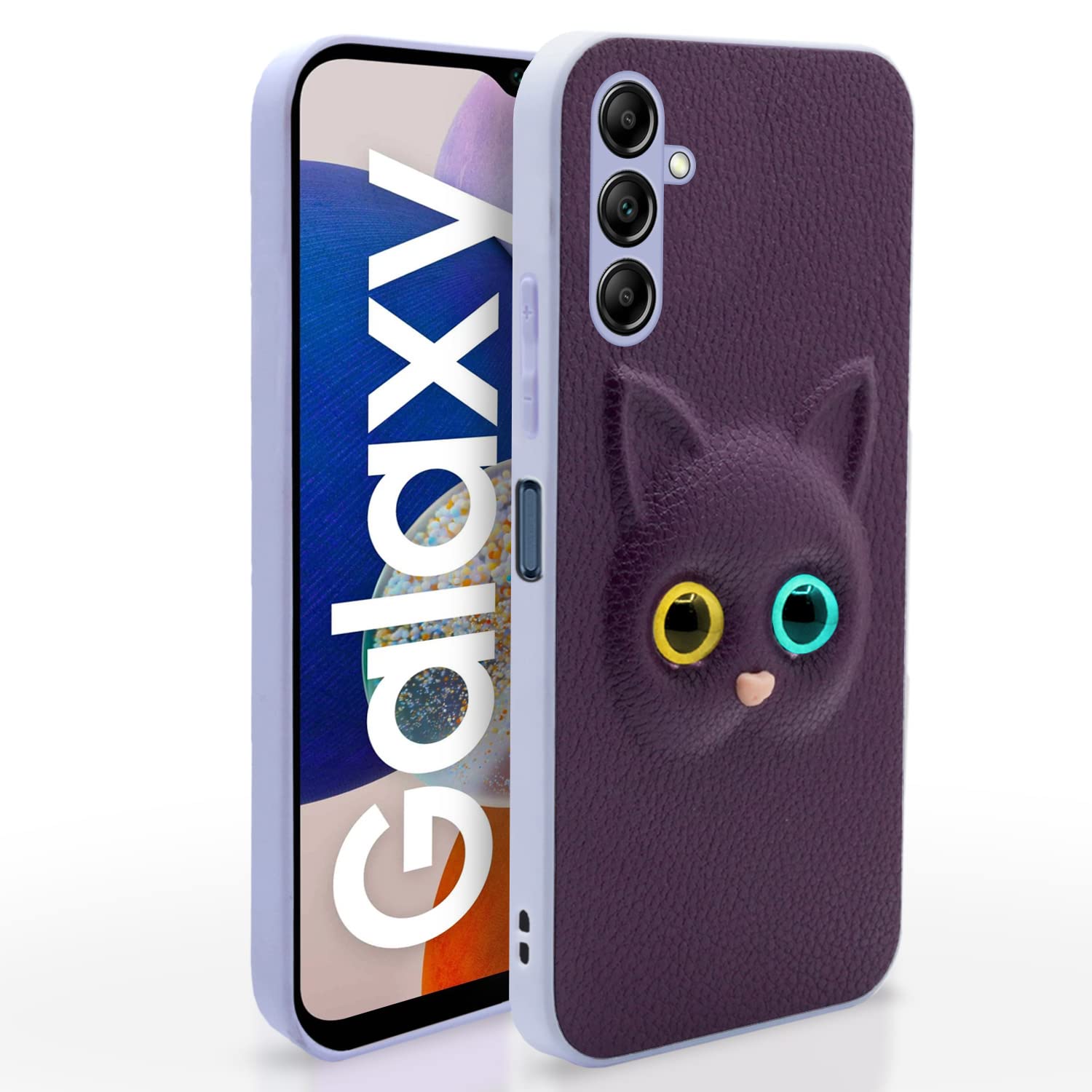 Pikkme Samsung Galaxy A14 5G Cat Case | Purple
