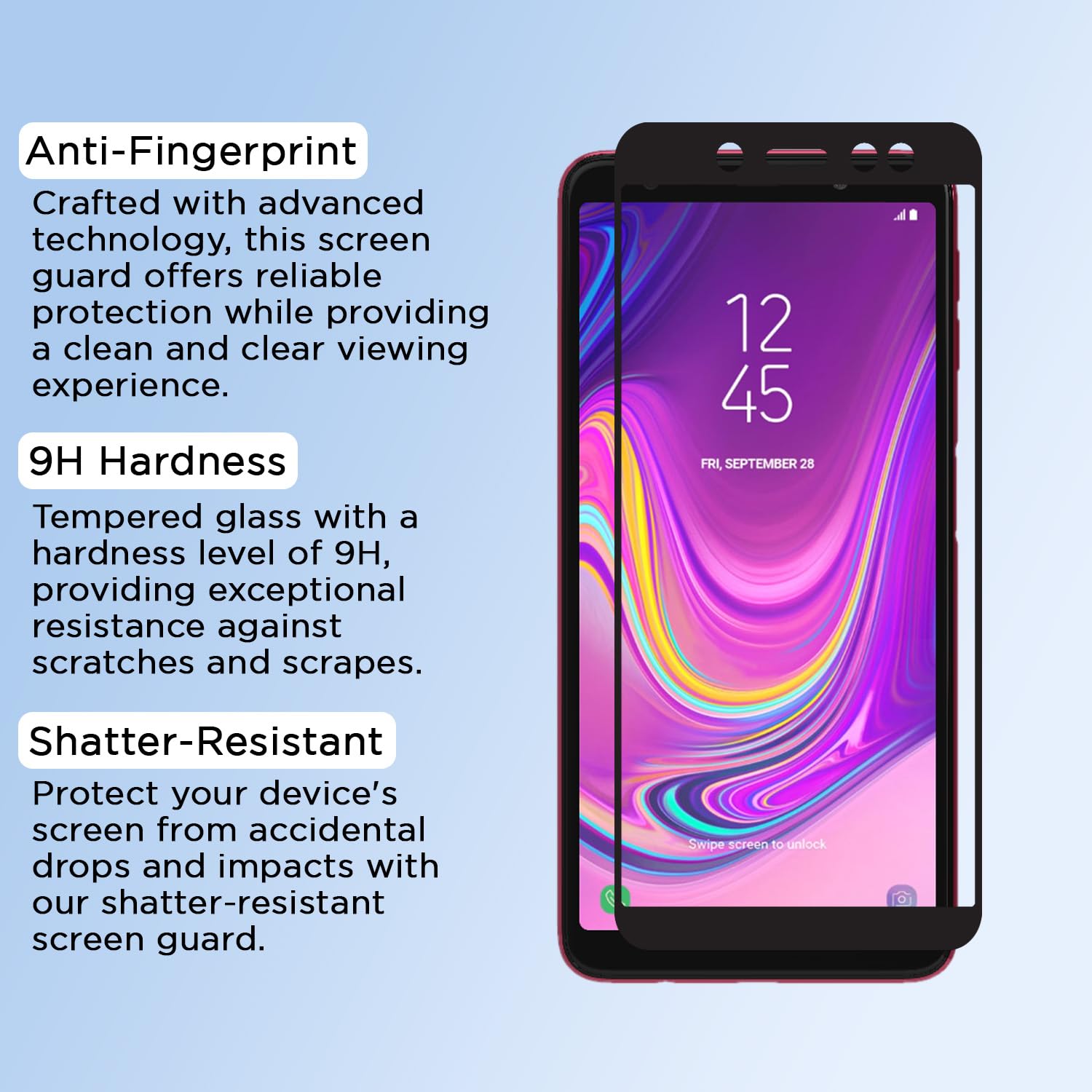 Pikkme Samsung Galaxy A7 2018 Tempered Glass