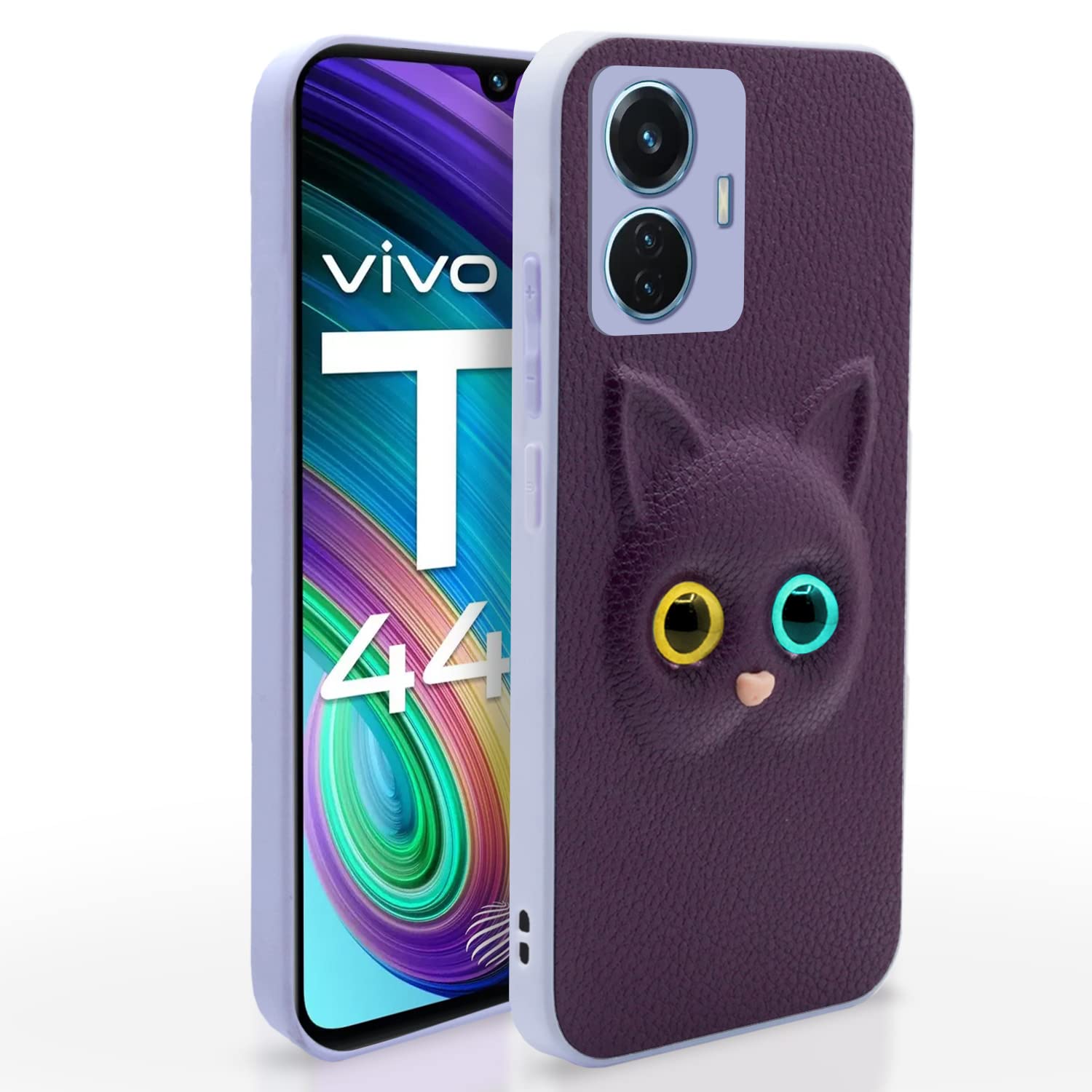 Purple mobile back cover for Vivo T1 44W/iQOO Z6 44W – Pikkme