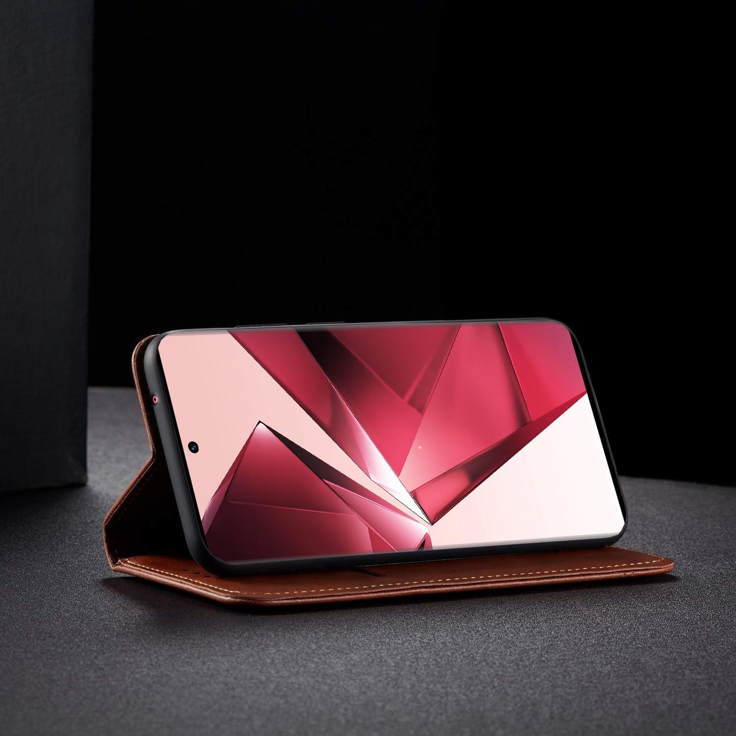 Pikkme brown Magnetic flip cover for Vivo V29e 5G – photo 4