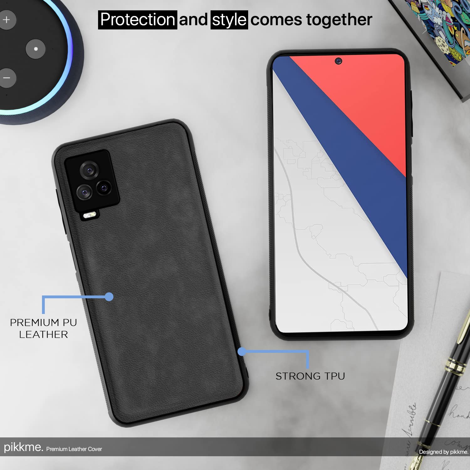 Pikkme Leather Back Cover