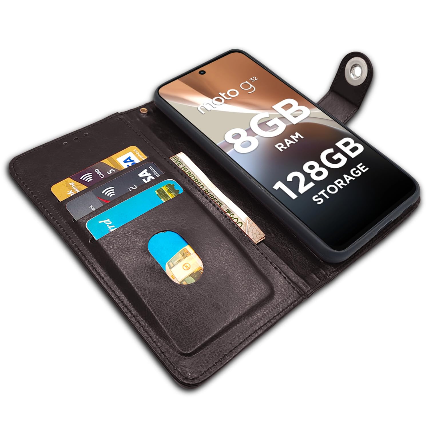 Pikkme coffee mobile flip cover for Moto G32 – photo 3