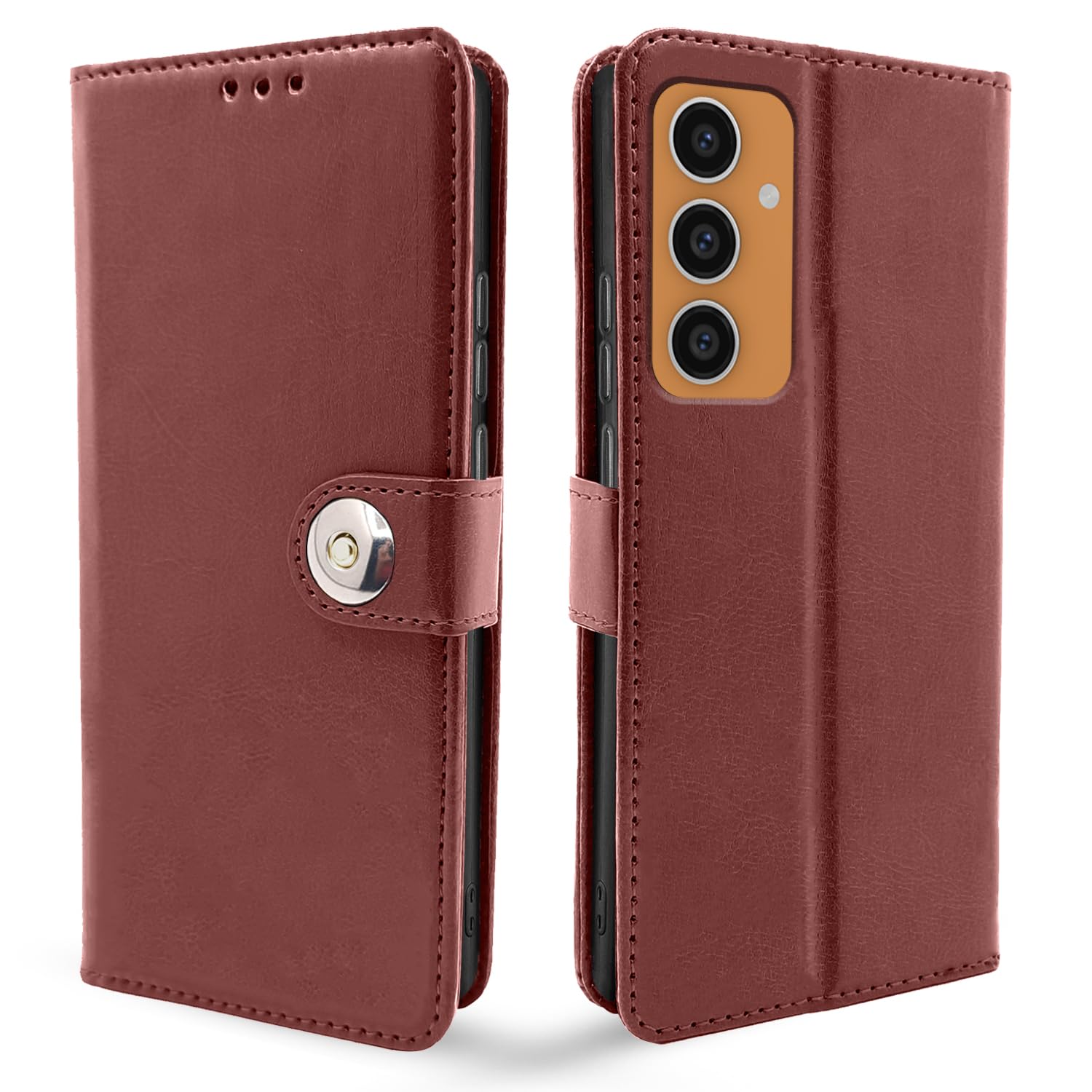 Pikkme Samsung S23 FE 5G brown flip cover