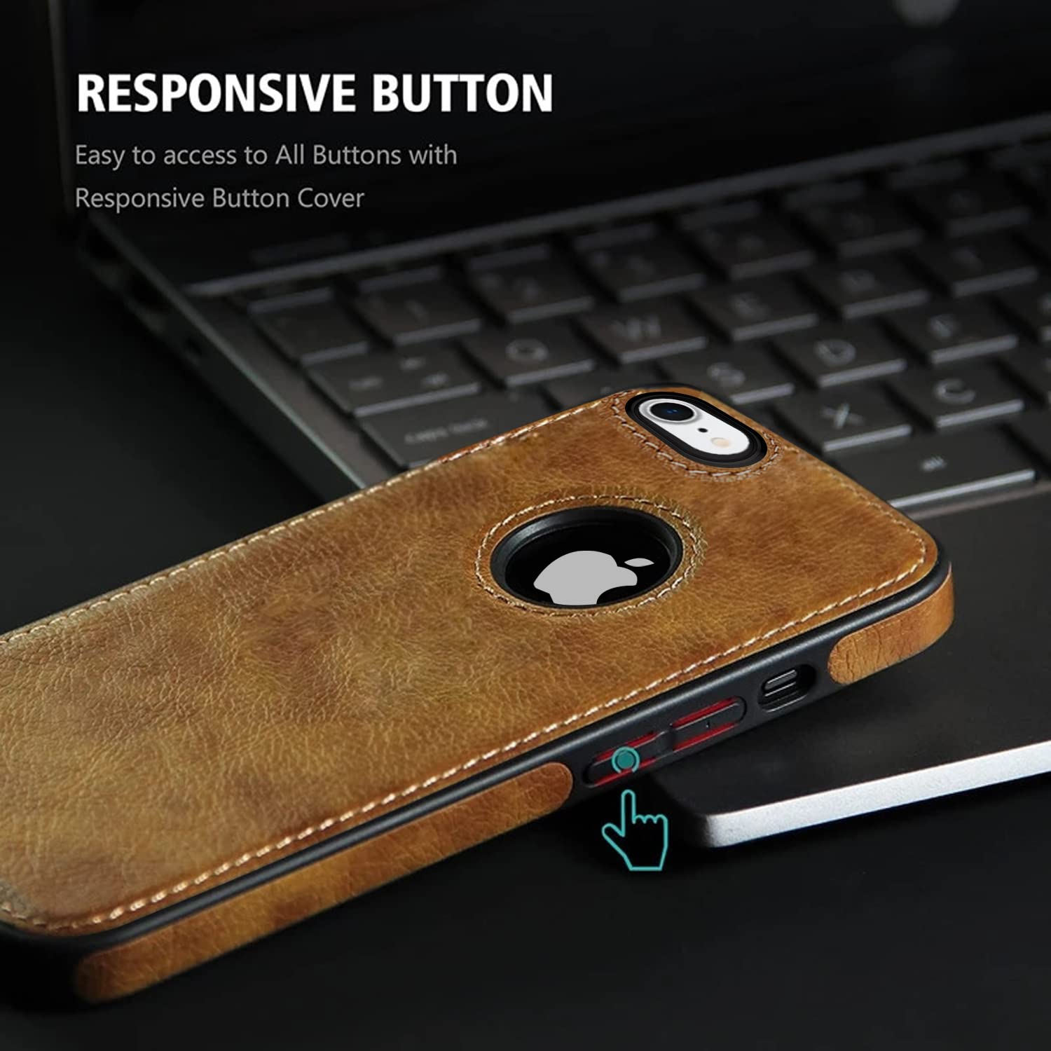 Pikkme iPhone 7/8 Flexible Pu Leather Back Cover | Brown