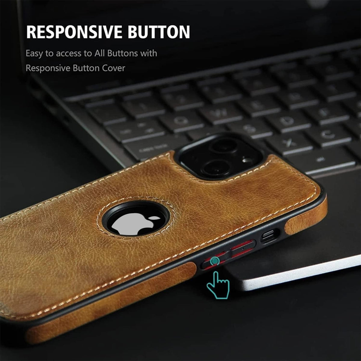 Brown Leatherback phone cover for iPhone 14 – Pikkme – photo 4
