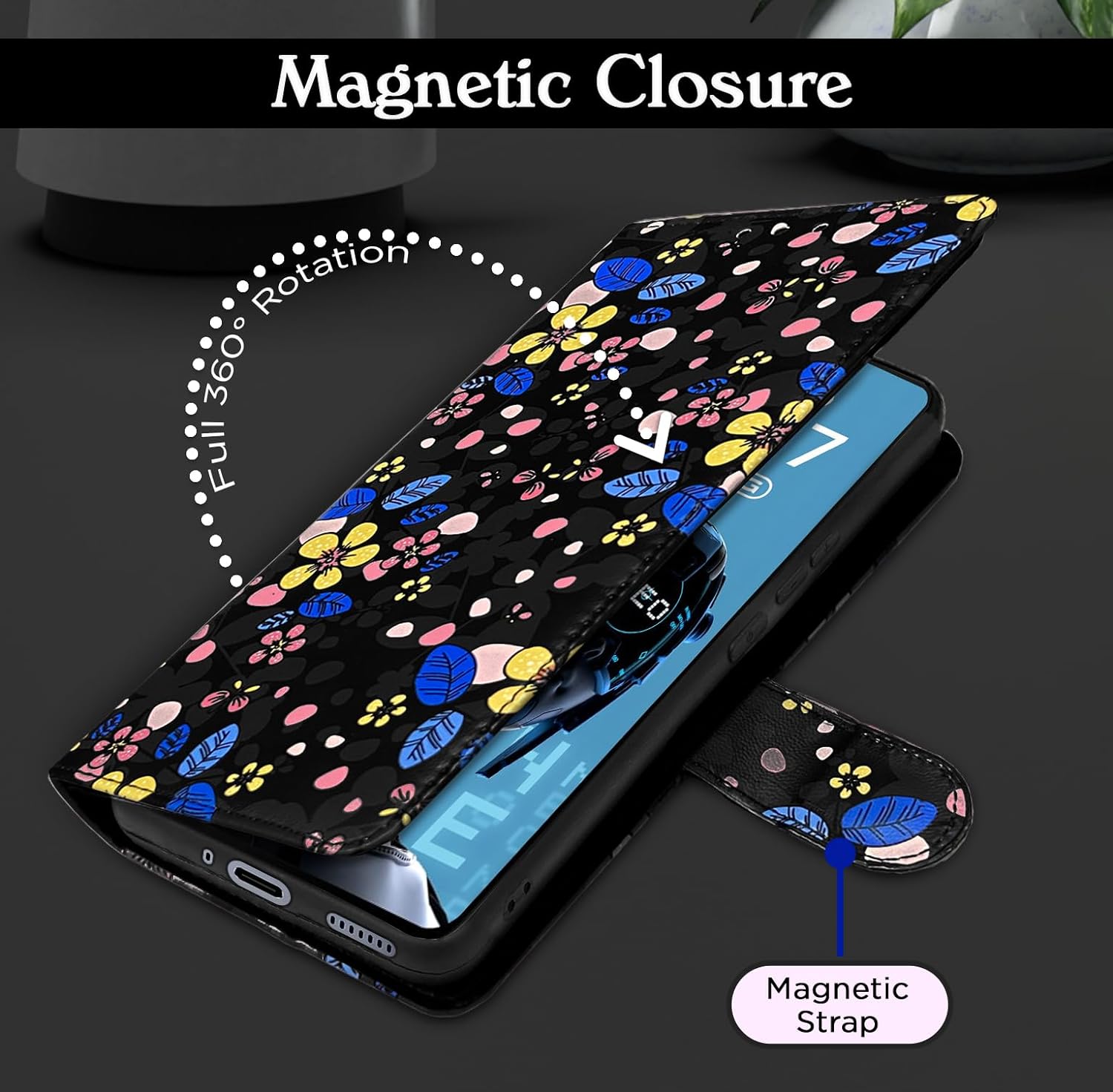 Pikkme Flower Flip Cover