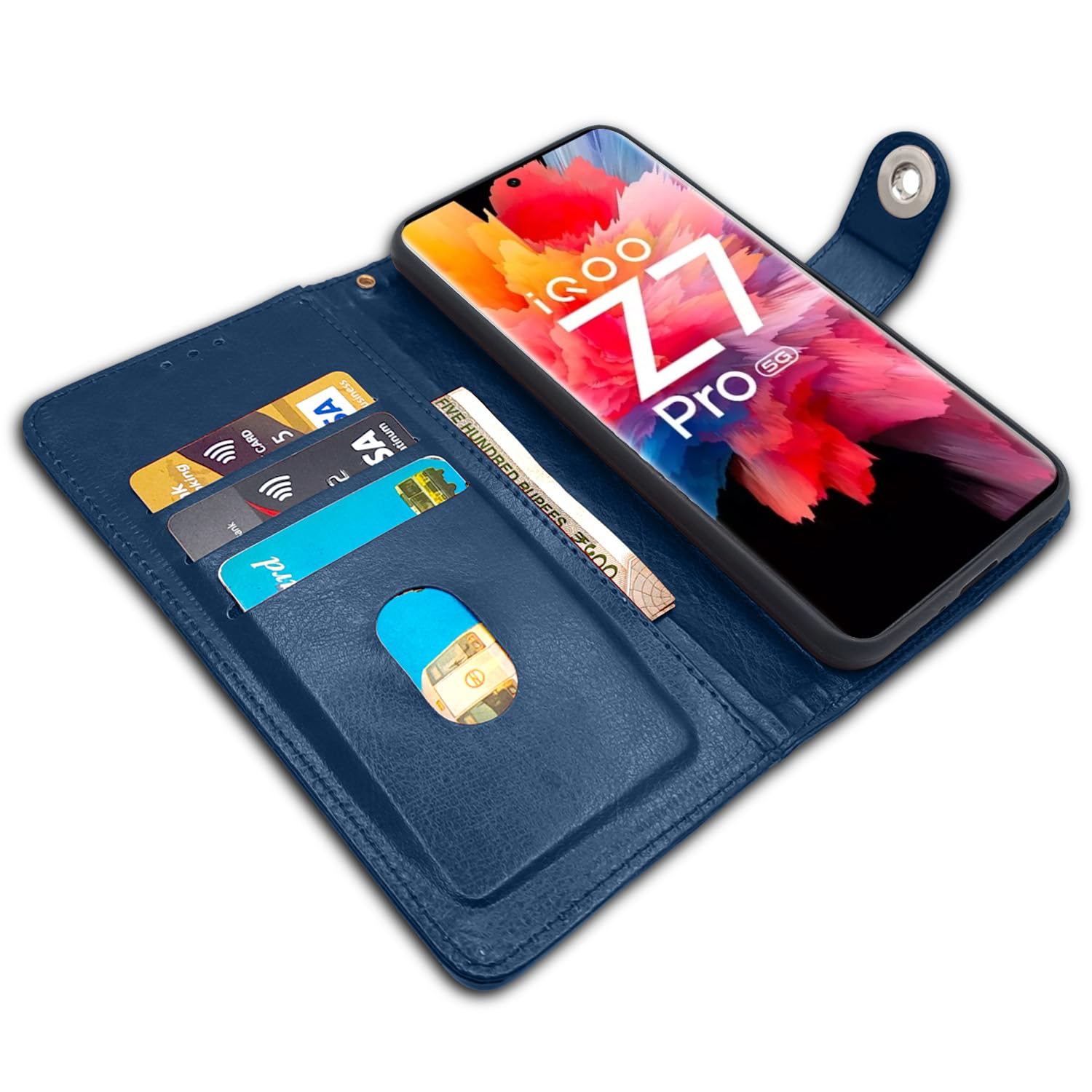 iQOO Z7 Pro 5G flip cover in blue by Pikkme – photo 3