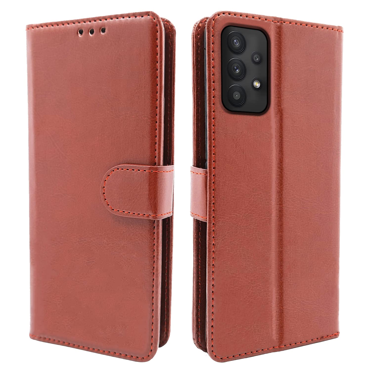 Pikkme Samsung Galaxy A53 5G Vintage Flip Cover | Brown