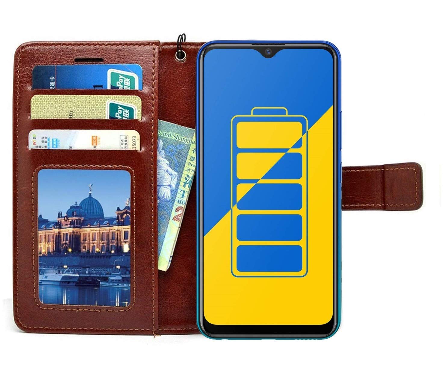 Pikkme OnePlus 7 Vintage Flip Cover | Brown