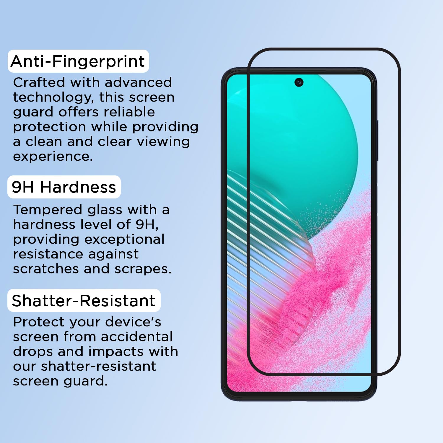 Pikkme Samsung Galaxy M54 5G Tempered Glass