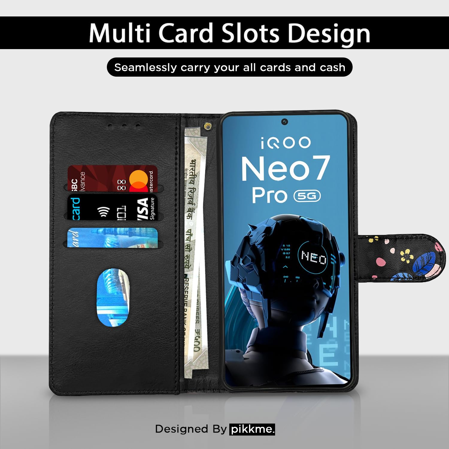 Pikkme Flower Flip Cover