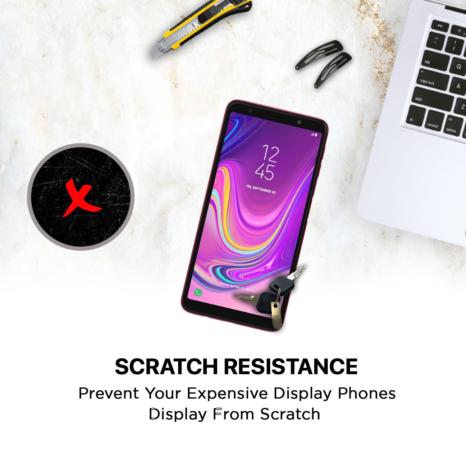 Pikkme Samsung Galaxy A7 2018 Tempered Glass