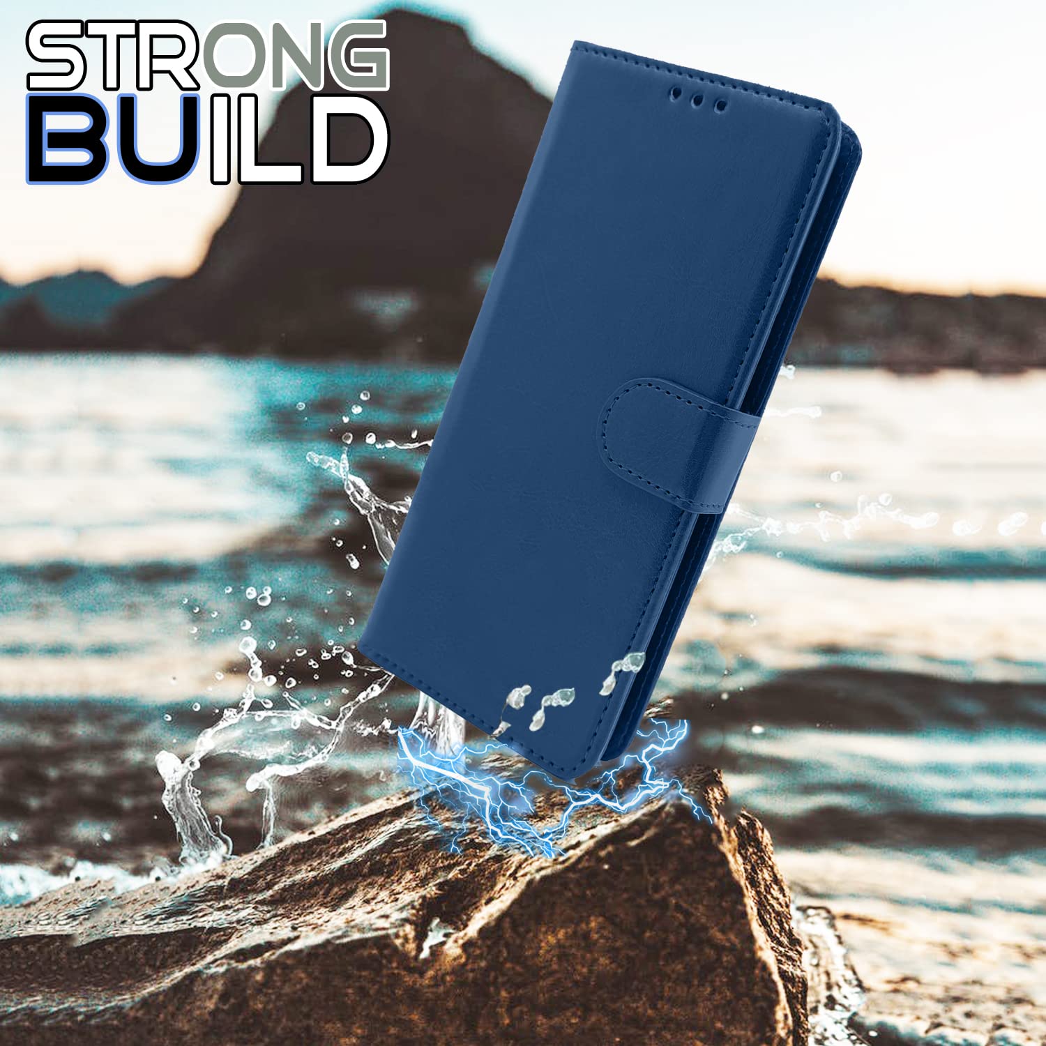 Pikkme OnePlus 7 Pro Vintage Flip Cover | Blue