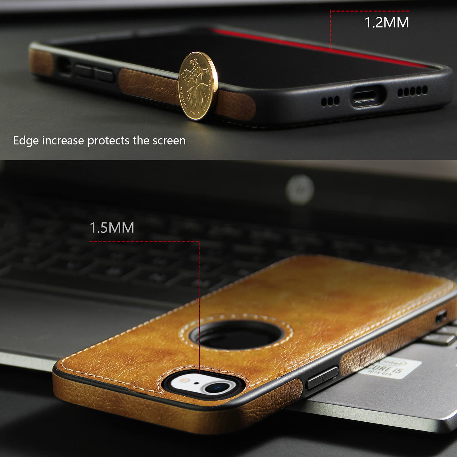 Pikkme iPhone 7/8 Flexible Pu Leather Back Cover | Brown