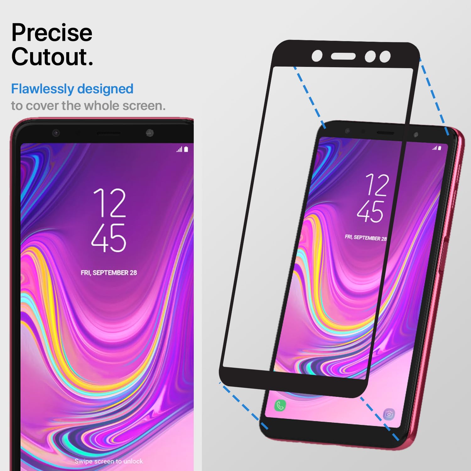 Pikkme Samsung Galaxy A7 2018 Tempered Glass