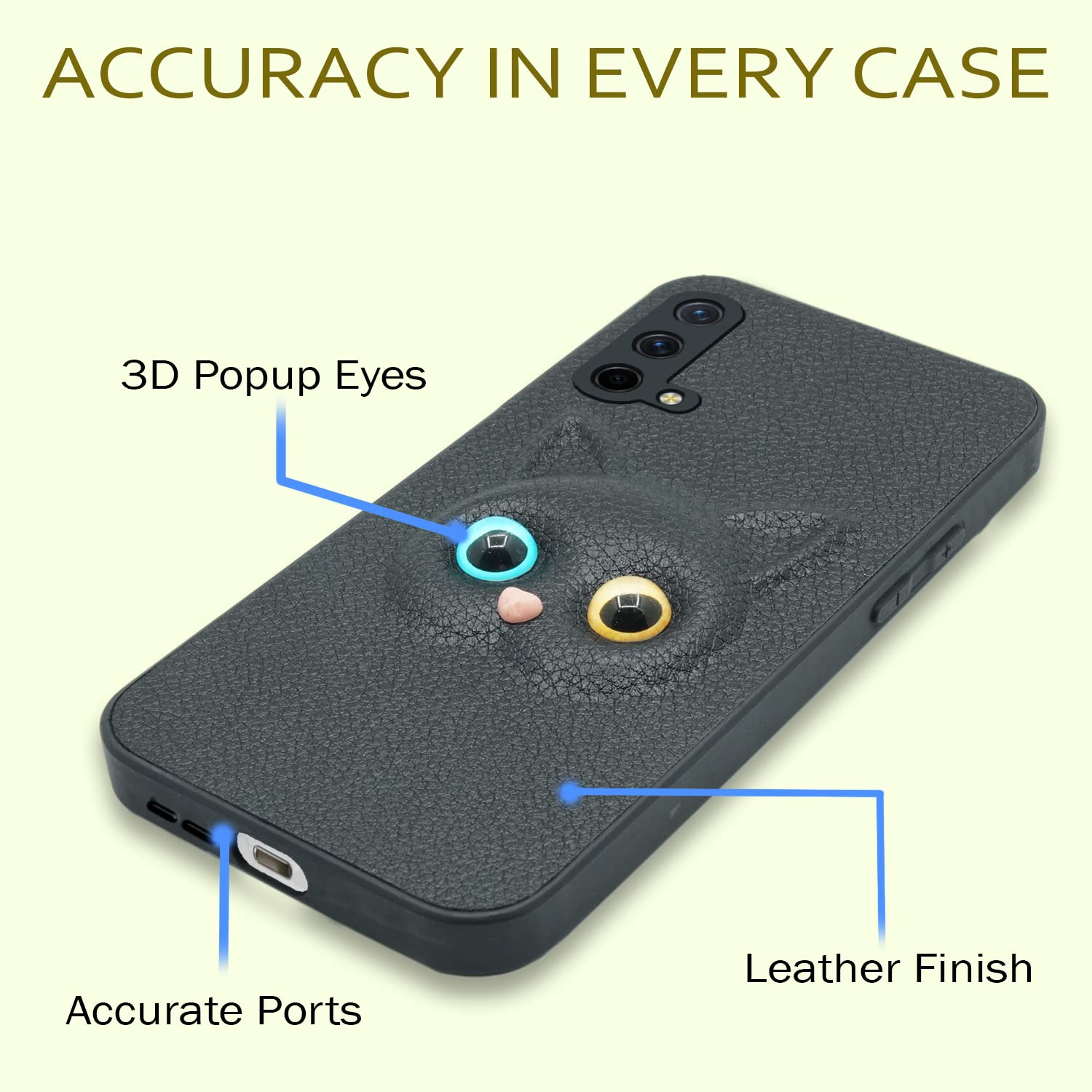 Pikkme OnePlus Nord Ce 5G Kitty Back Cover | Black