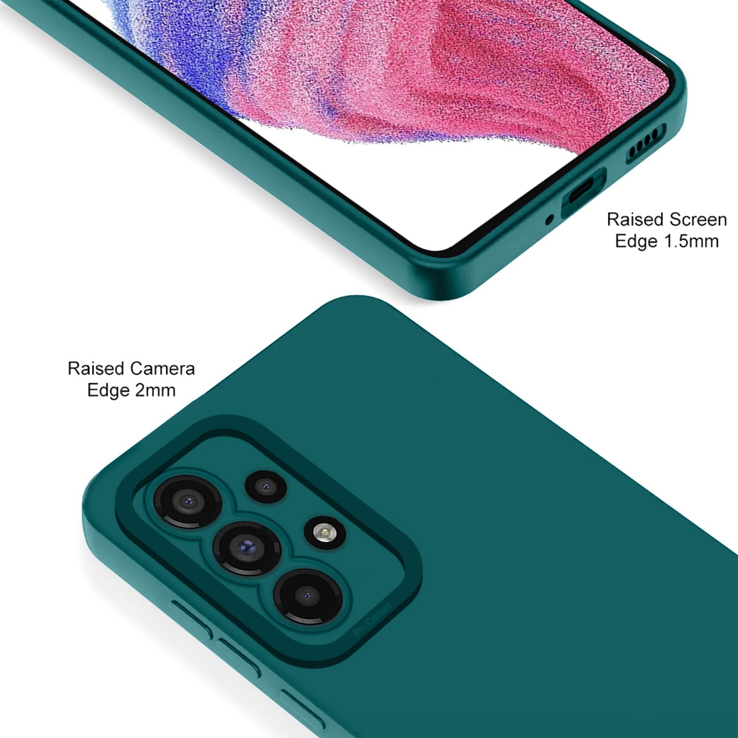 Pikkme Samsung Galaxy A53 5G Liquid Silicone Back Cover | Green