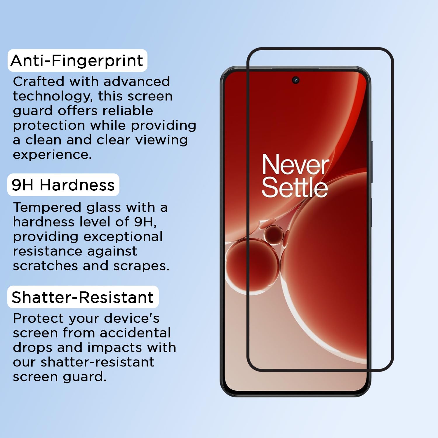OnePlus Nord 3 5G screen protector by Pikkme – photo 5
