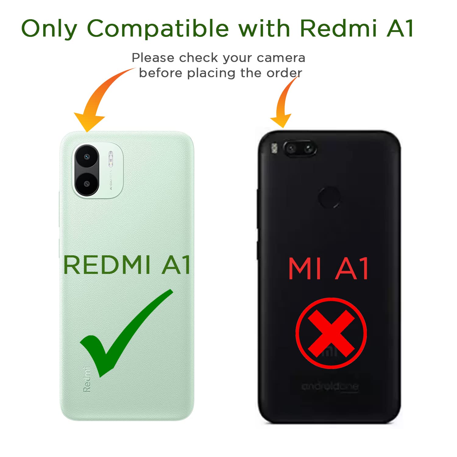 Pikkme Redmi A1 2022 Vintage Flip Cover | Brown