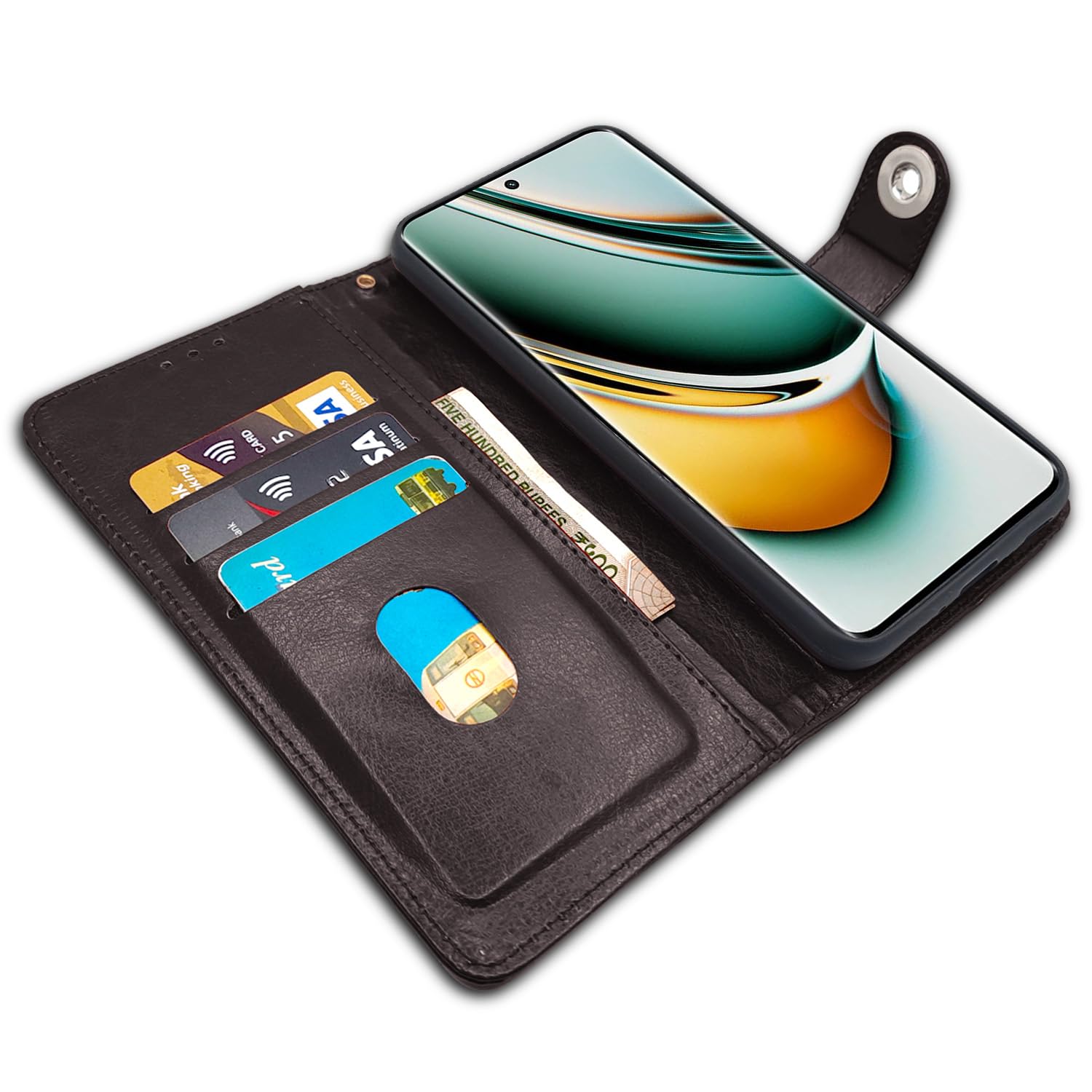 Pikkme coffee Button flip case for Realme 11 Pro/11 Pro Plus 5G – photo 3