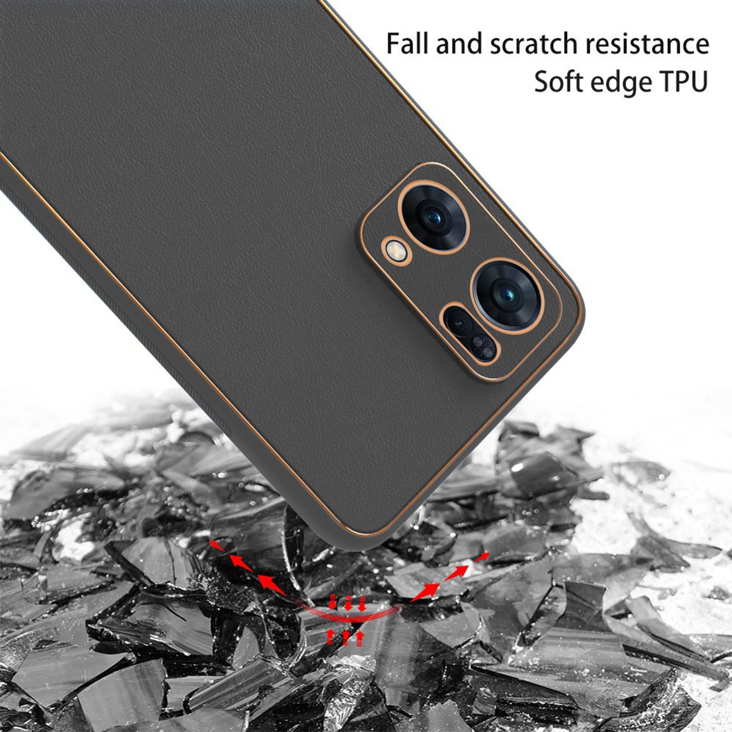 Pikkme Leather Chrome Back Cover