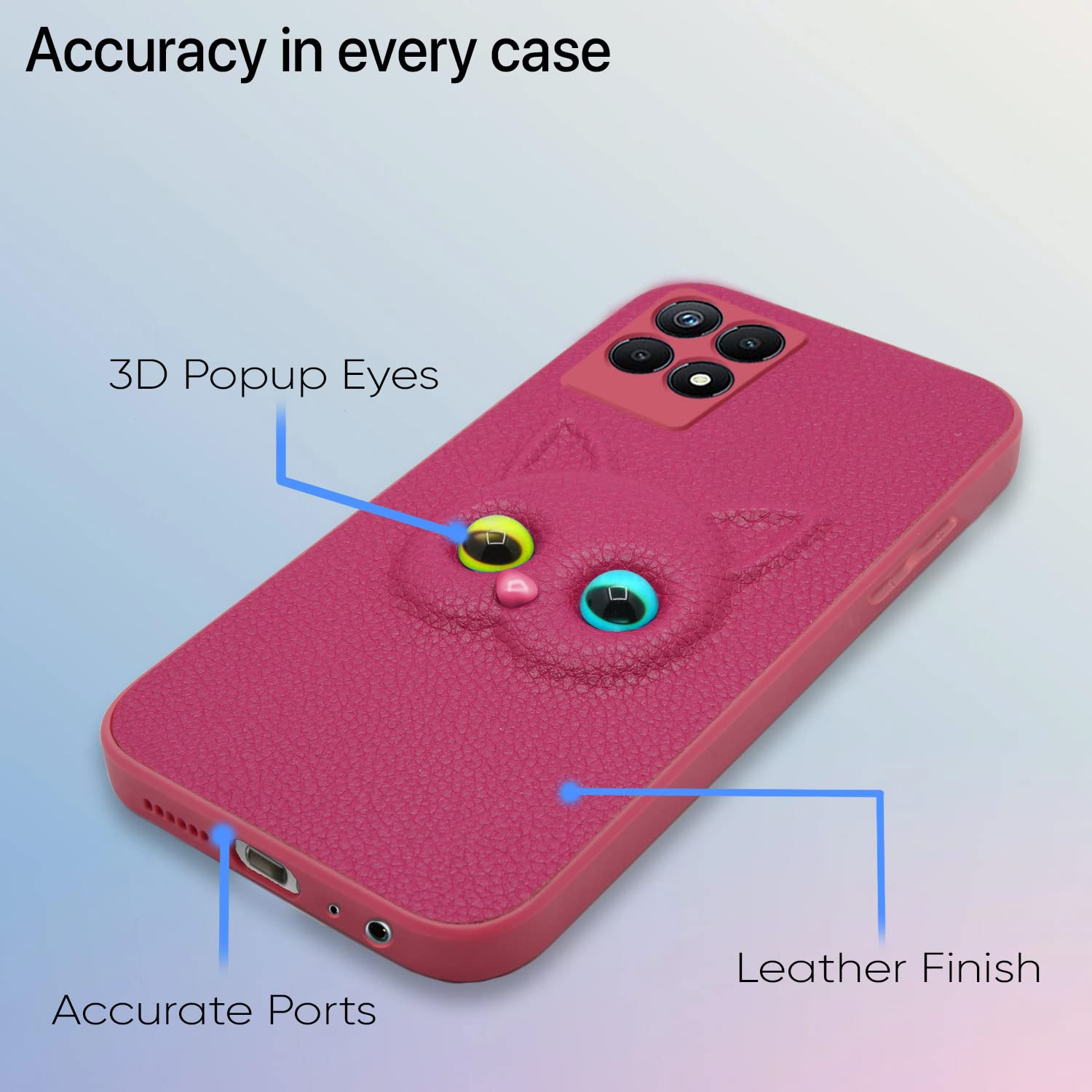 Realme Narzo 50 Cat Case | Pink