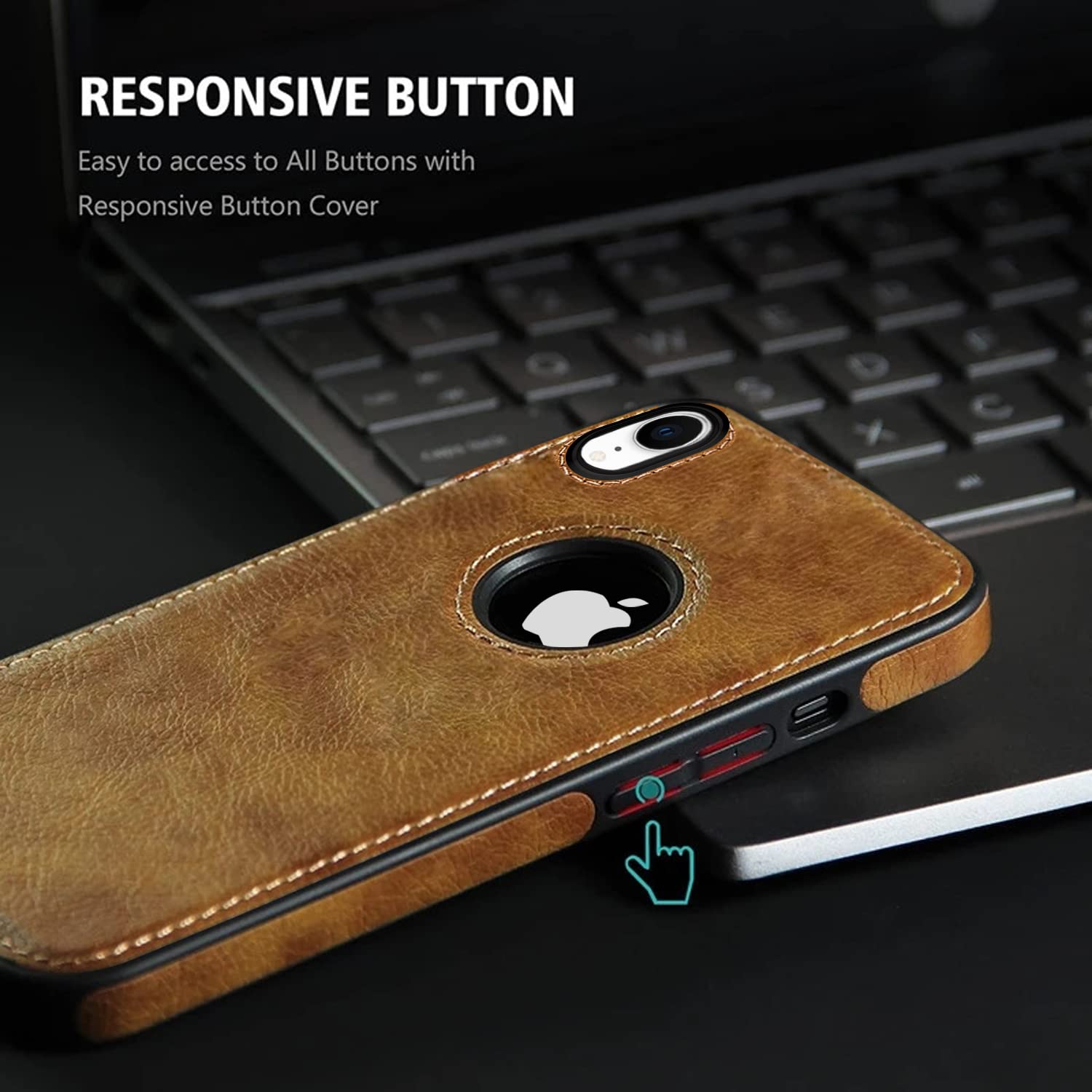 Pikkme iPhone XR Flexible Pu Leather Back Cover | Brown