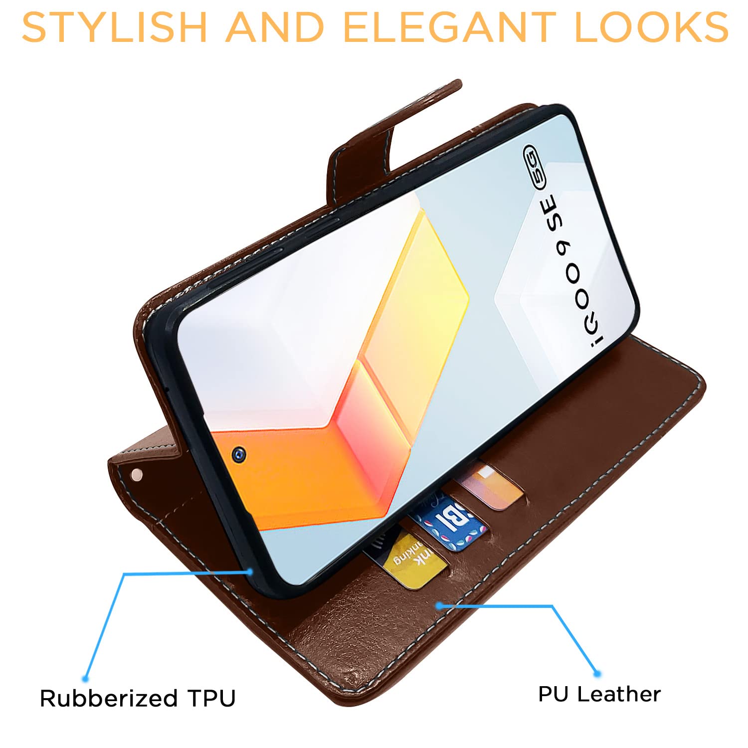 Brown flip cover for iQOO 9 SE 5G – Pikkme – photo 5
