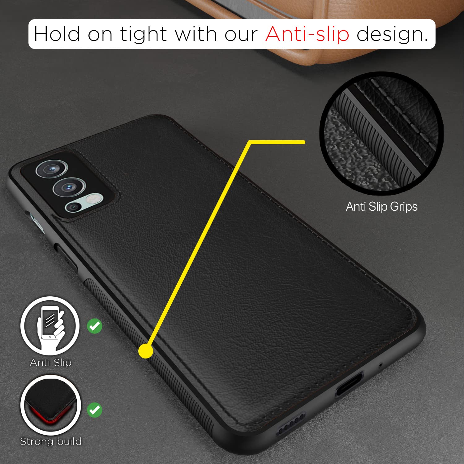 OnePlus Nord 2 5G mobile cover in black by Pikkme – photo 2