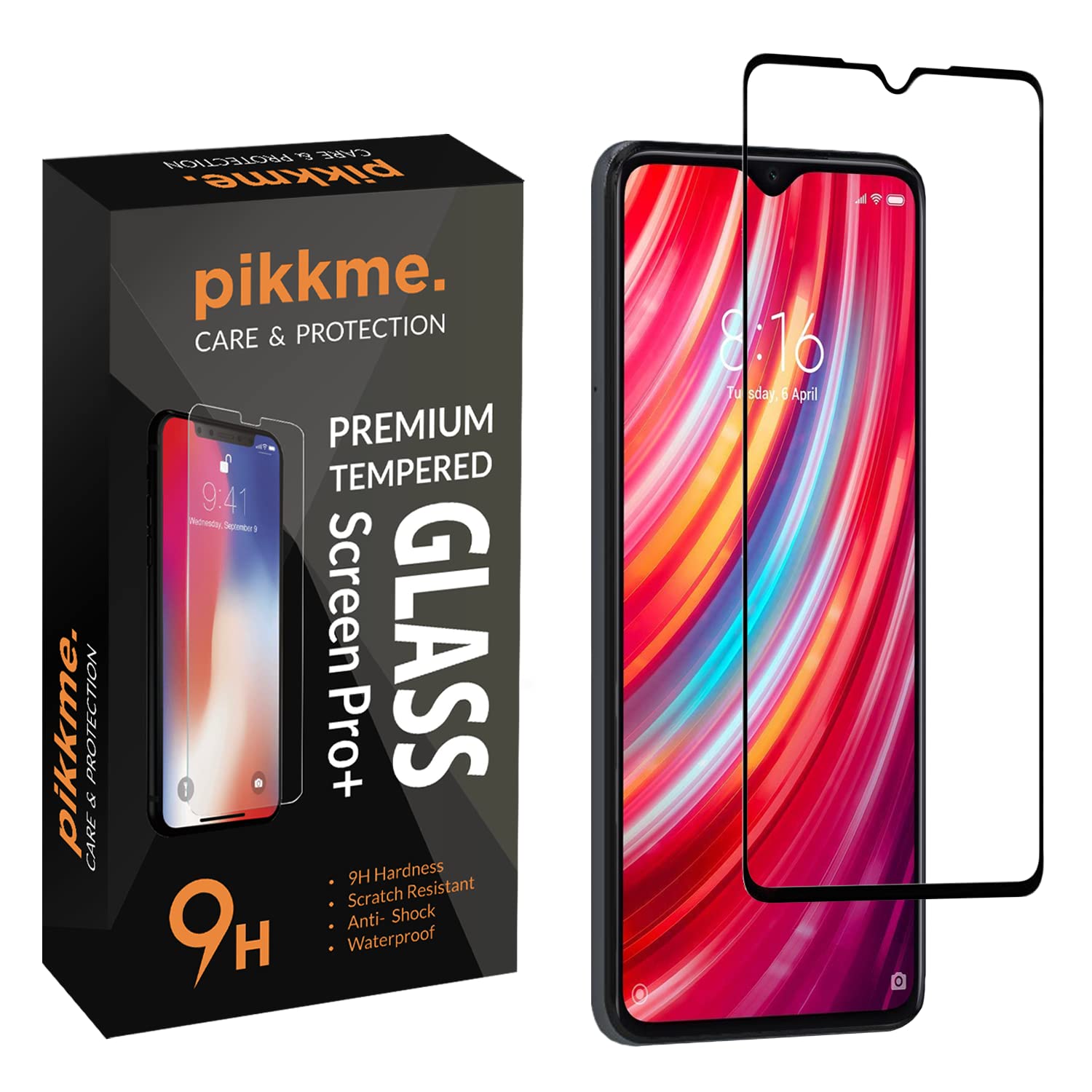 Redmi 9 Power tempered glass by Pikkme