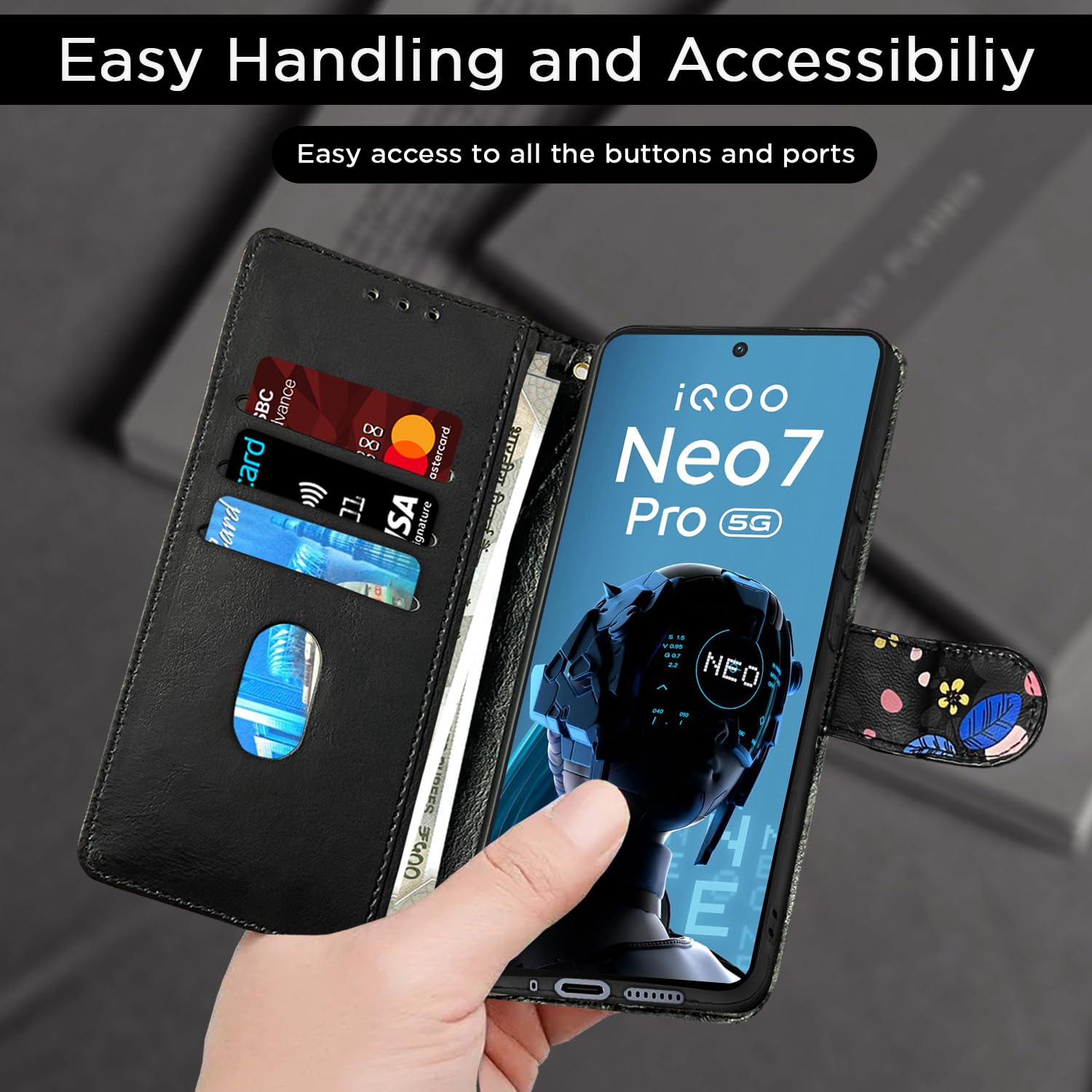 Pikkme Flower Flip Cover