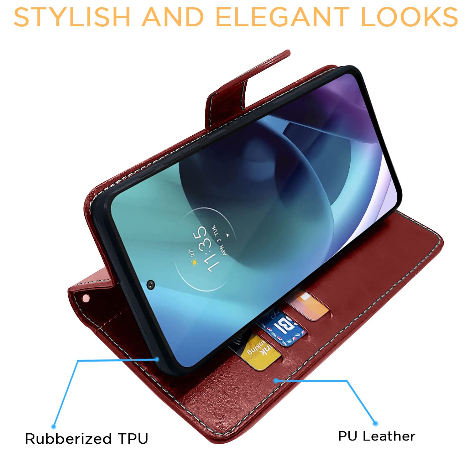Brown flip case for Moto G71 – Pikkme – photo 5