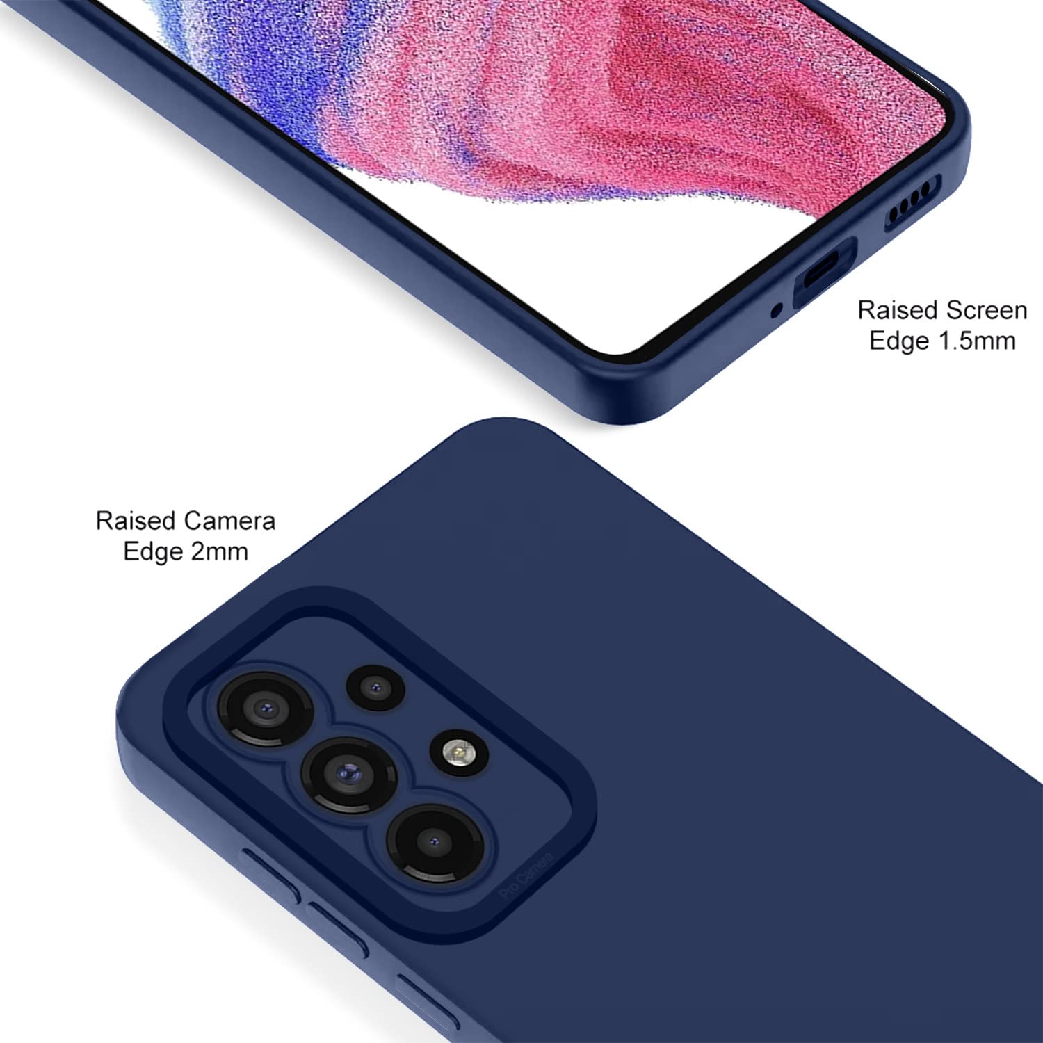 Pikkme Samsung Galaxy A53 5G Liquid Silicone Back Cover | Blue