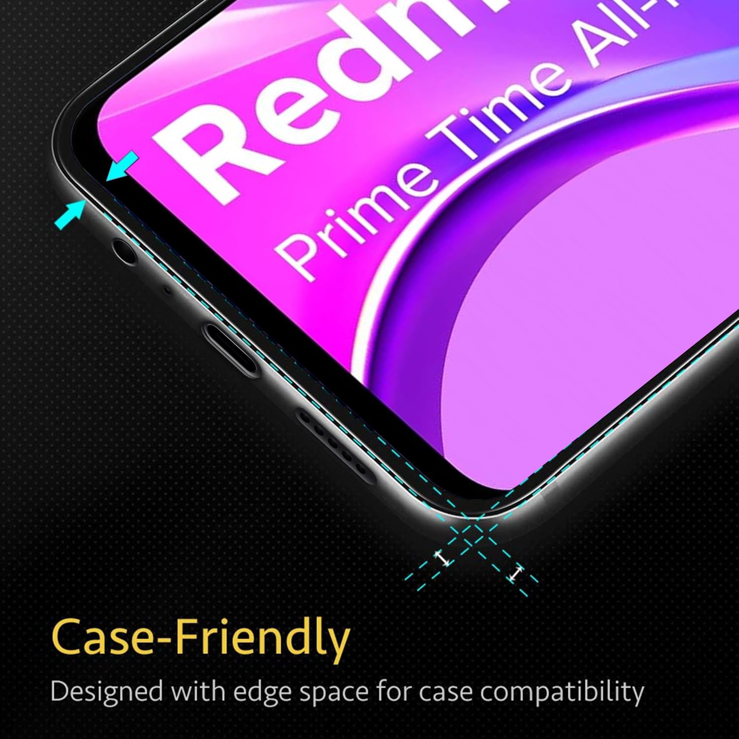 Pikkme Redmi 9 Prime Tempered Glass