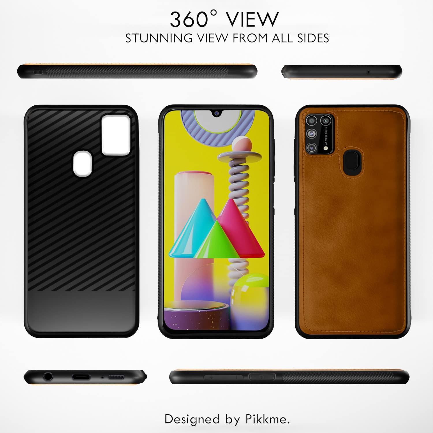 Pikkme Samsung Galaxy M31 / M31 Prime / F41 Leather Back Cover | Brown