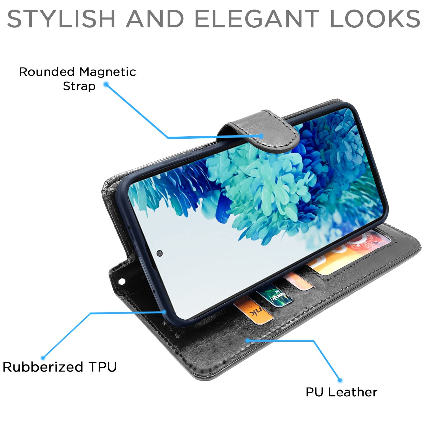 Pikkme Samsung Galaxy S20 FE / S20 FE 5G Vintage Flip Cover | Black