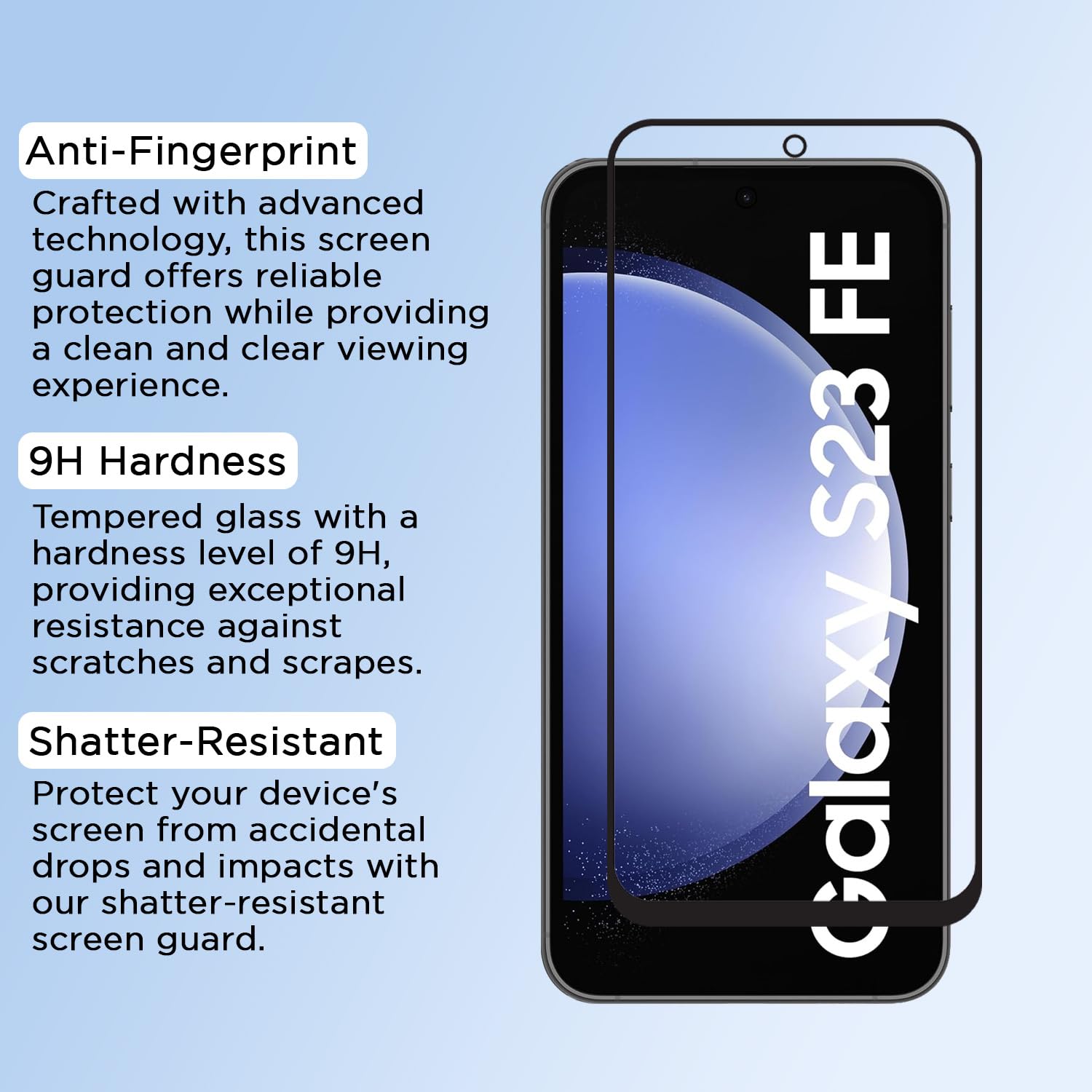 Pikkme tempered glass for Samsung S23 FE 5G – photo 5