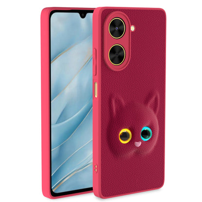 Pikkme Poco C71 / Redmi A5 Kitty Back Cover (Pink)