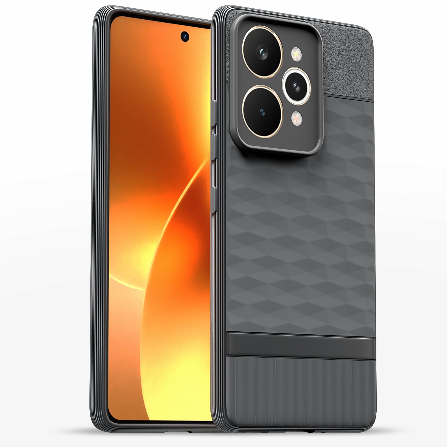 Pikkme Realme 15 Pro 5G Shockproof Soft Flexible Gencase Back cover - Grey