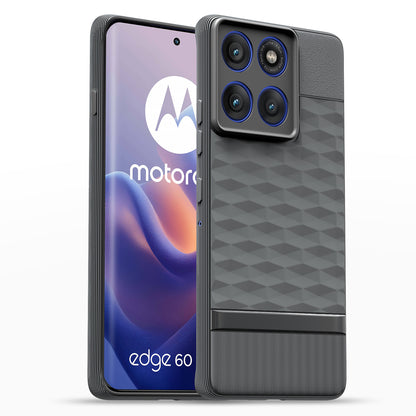 Pikkme Motorola Moto Edge 60 Pro 5G Shockproof Soft Flexible Gencase Back cover (Grey)