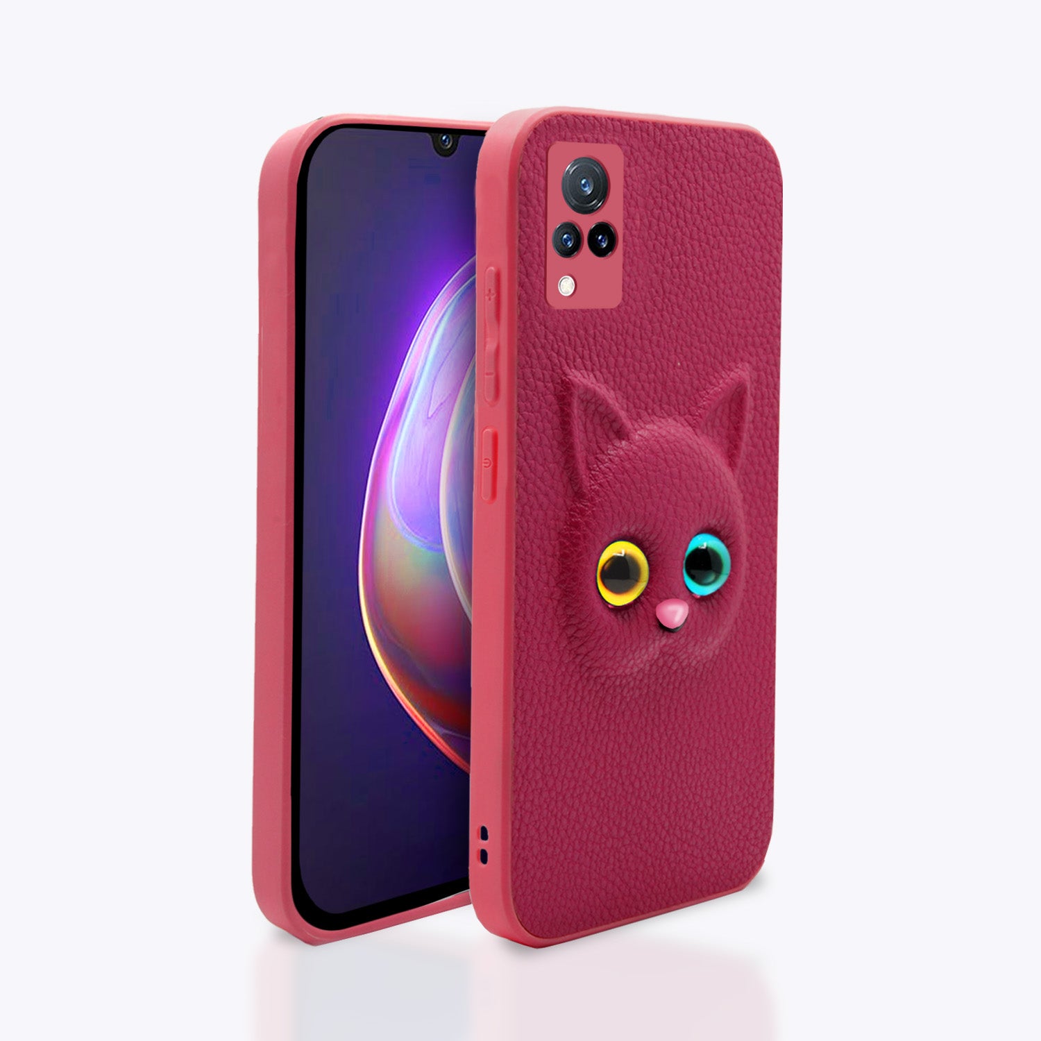  Vivo V21 5G Kitty Back Cover -Pink
