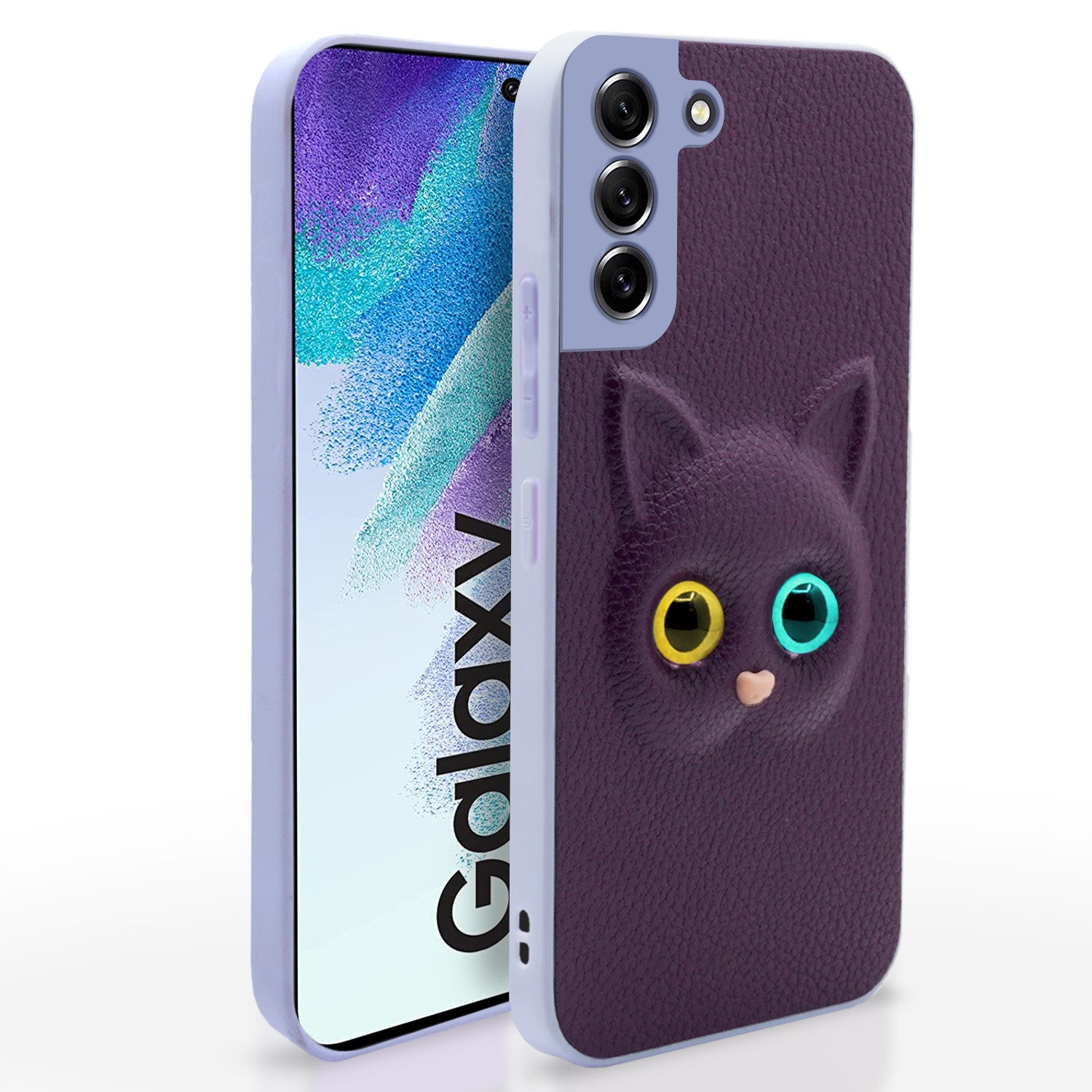  Samsung Galaxy S21 Fe 5G Kitty Back Cover -Purple