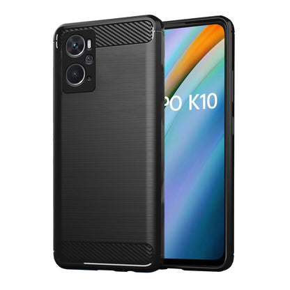Pikkme Oppo K10  Hybrid Carbon Fiber Back Cover  - Black