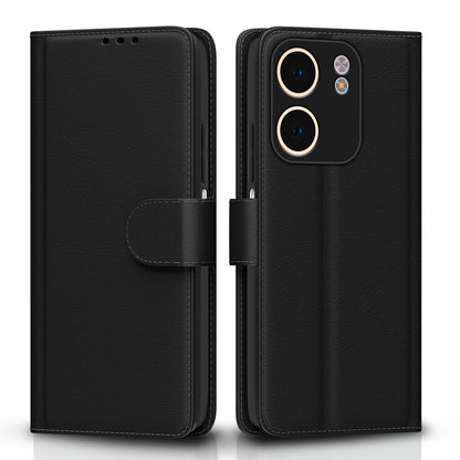 Pikkme Oppo A5x Vintage Flip Cover (Black)