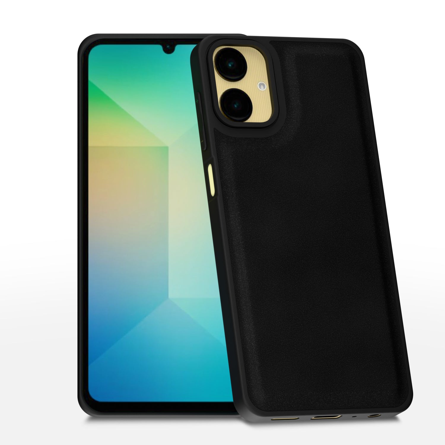 Samsung Galaxy A06 Premium Leather Back Cover by Pikkme - Black