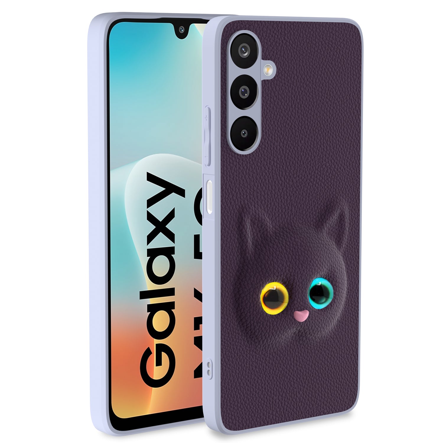 Pikkme Samsung Galaxy M16 5G kitty Back Cover - Purple