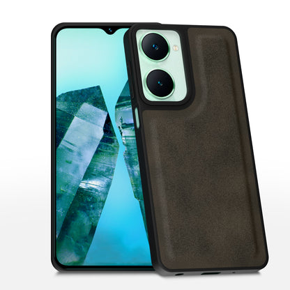 iQOO Z9 Lite 5G | Vivo T3 Lite 5G | Vivo Y18 | Y18e | Y03 Premium Leather Back Cover by Pikkme - Brown  