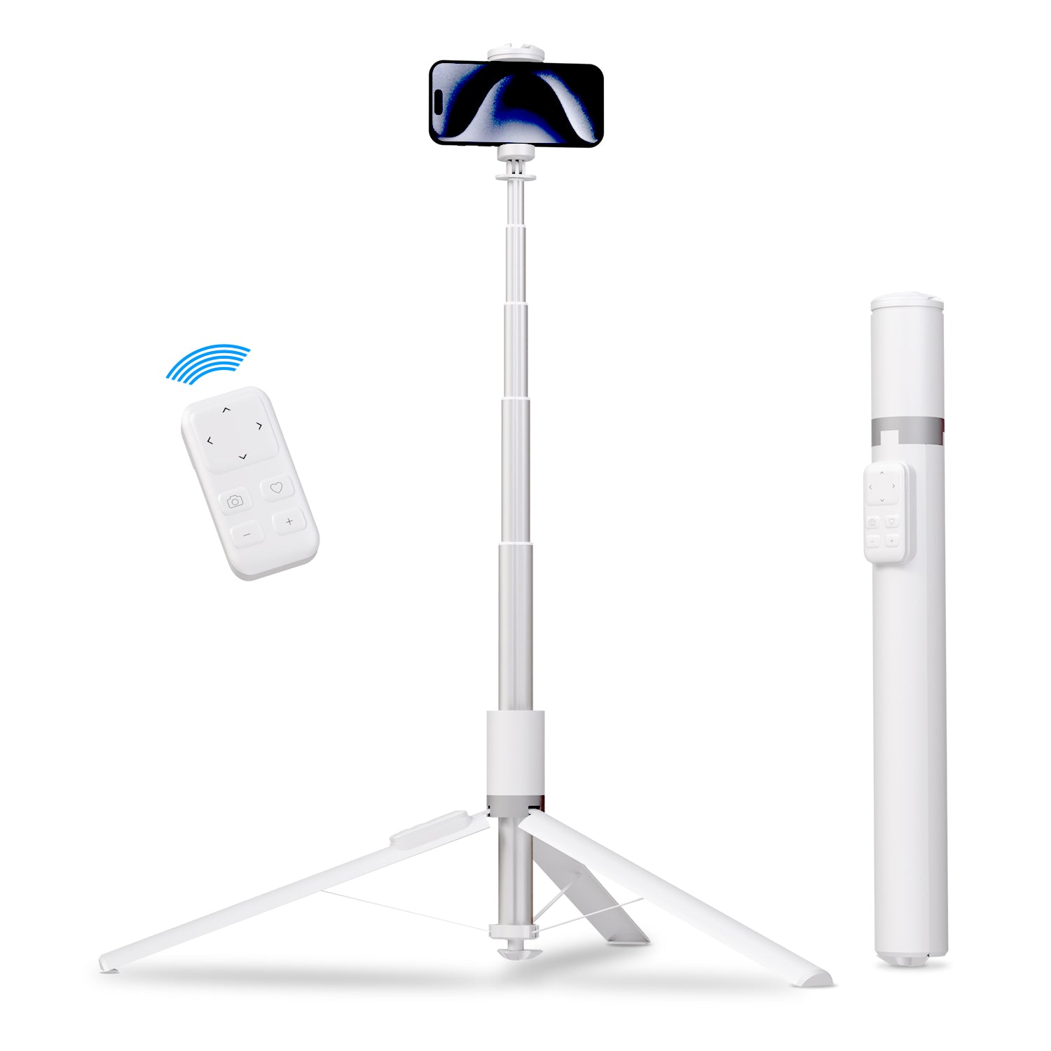 Pikkme Complete 360° Adjustable Smart Selfie Stick Tripod with Wireless Remote control