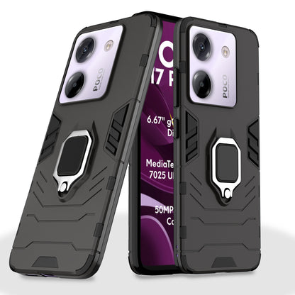 Pikkme Poco M7 Pro 5G D5 Tough Armor Back Cover  - Black